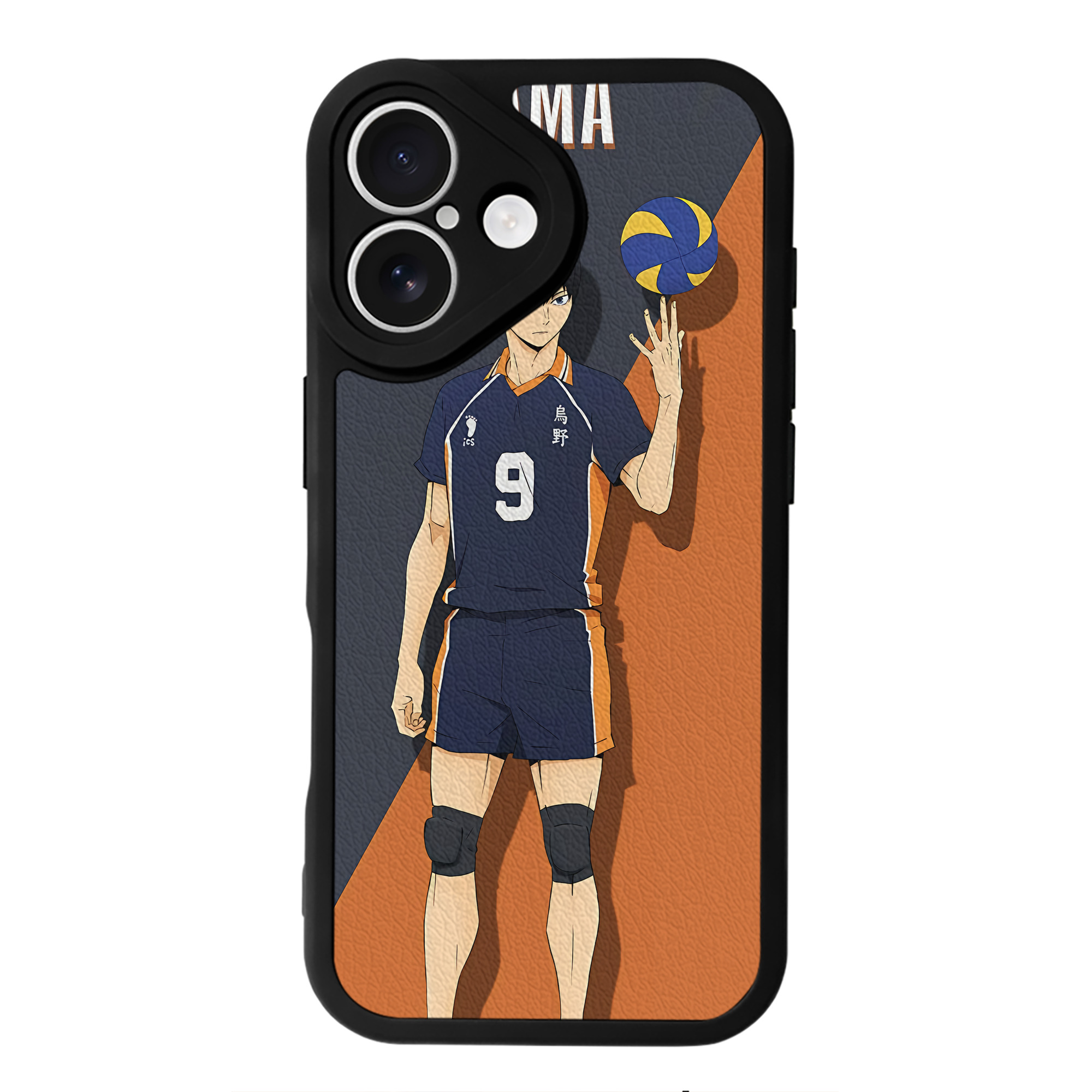 （画像用） ハイキュー!! Haikyu!! 【iPhone 16シリーズ対応】シリコンスマホケース（レザー調） 材質：シリコン